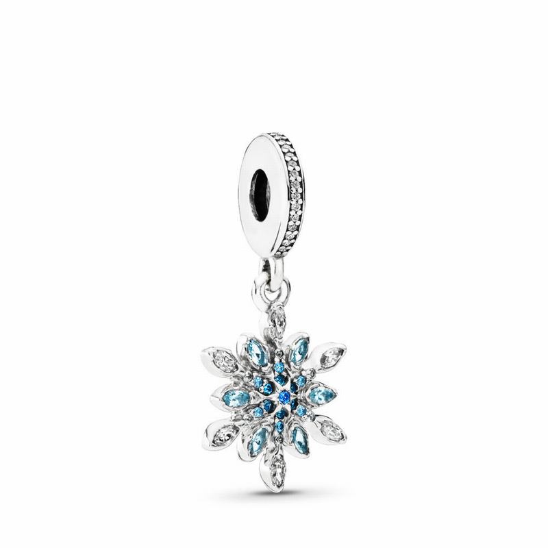 Pandora Australia Crystalized Snowflake Dangle Charm - Sterling Silver | MSFNRT234